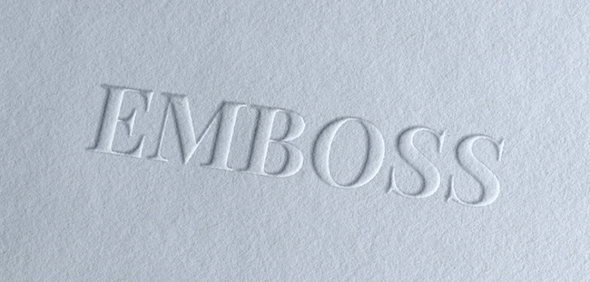 Embossing