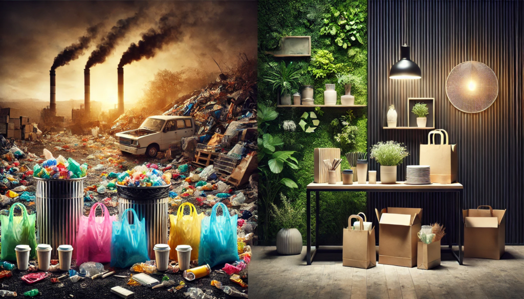 Landfill vs sustainable packaging