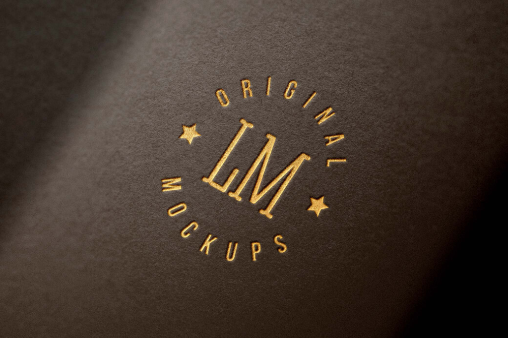 Foil-stamped logo