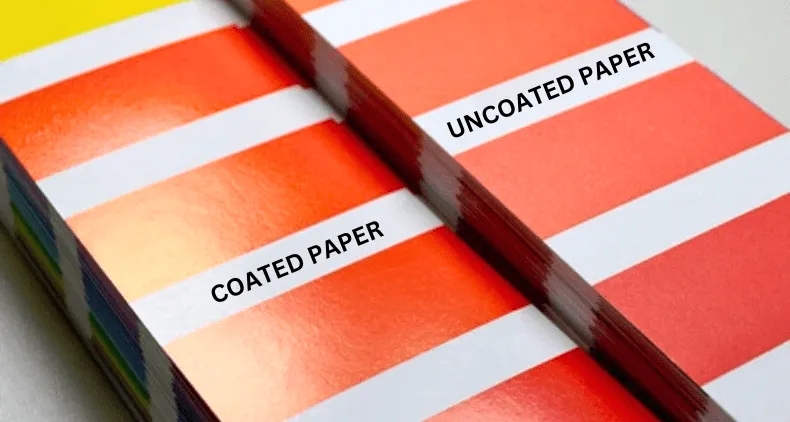 Coated versus uncoated print