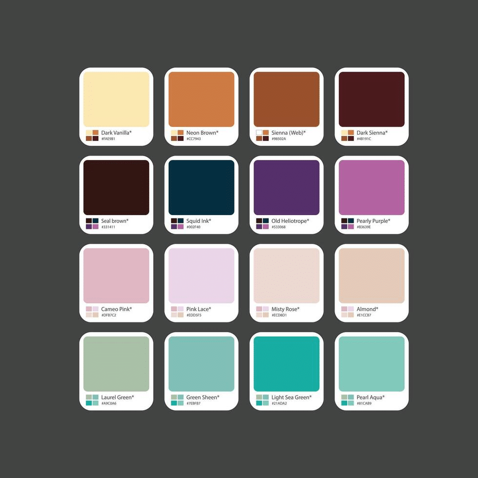 Designer using RGB color palette