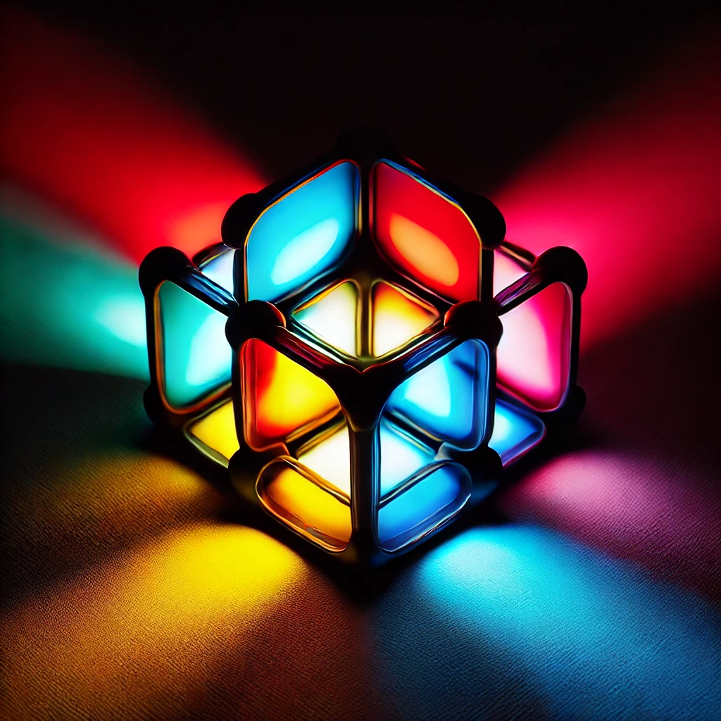 Overlapping RGB light colors