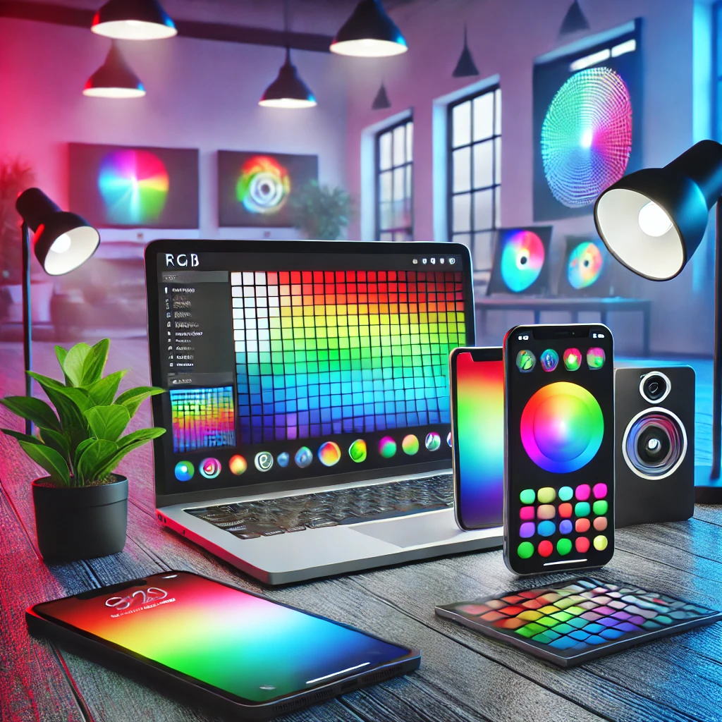 Devices displaying RGB colors