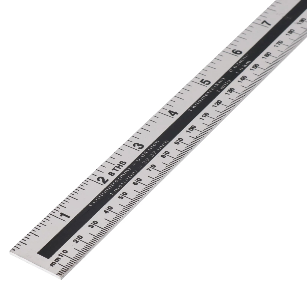 Metric to imperial conversion ruler