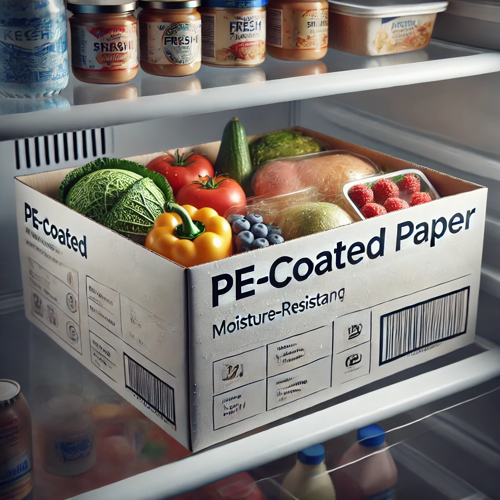 PE-coated paper in a refrigerator