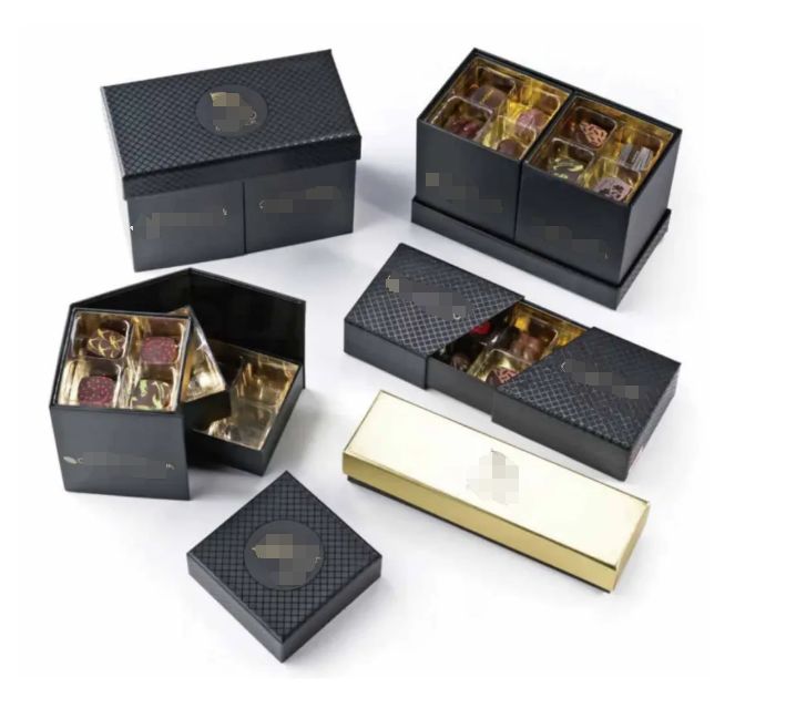 Sleek chocolate box with functionality
