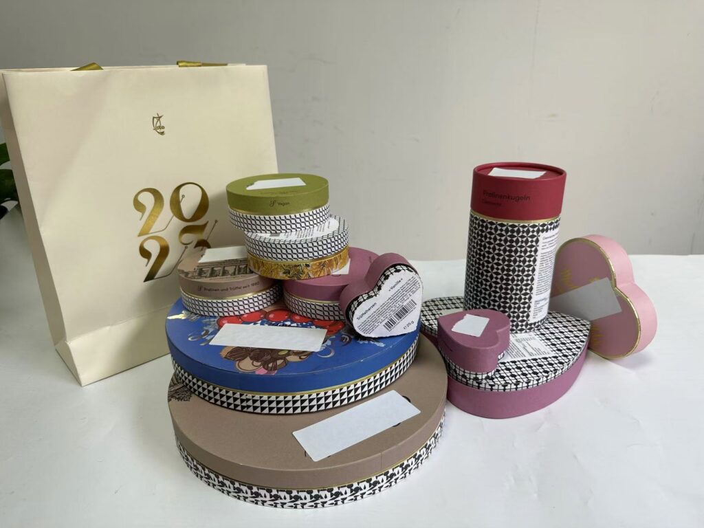 Custom-shaped chocolate boxes