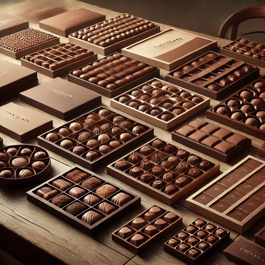 Variety of chocolate box designs
