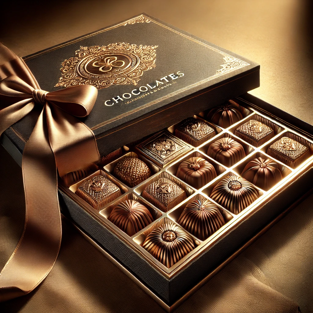 Opulent chocolate box design