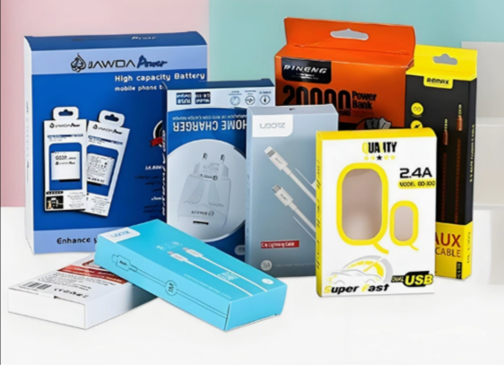 Eco-friendly paper packaging for device.