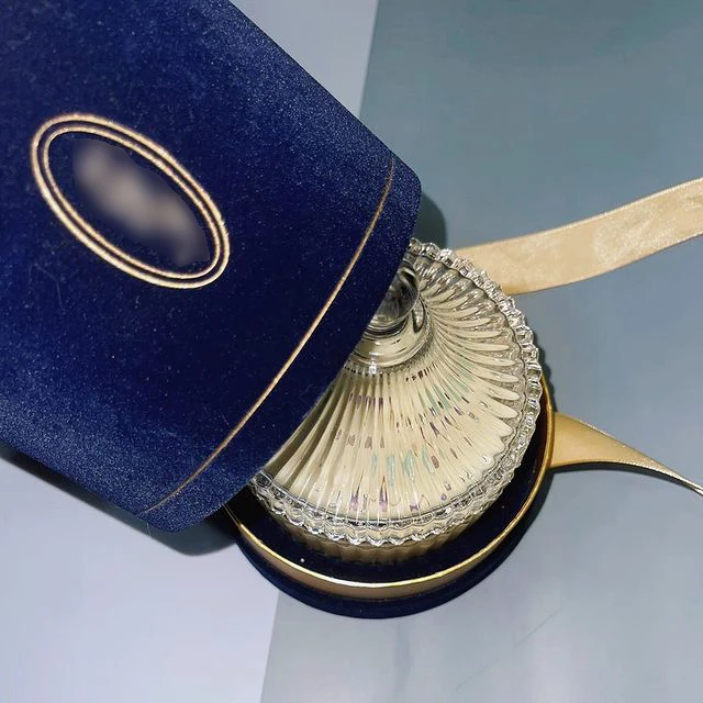 Gift box with glass jar