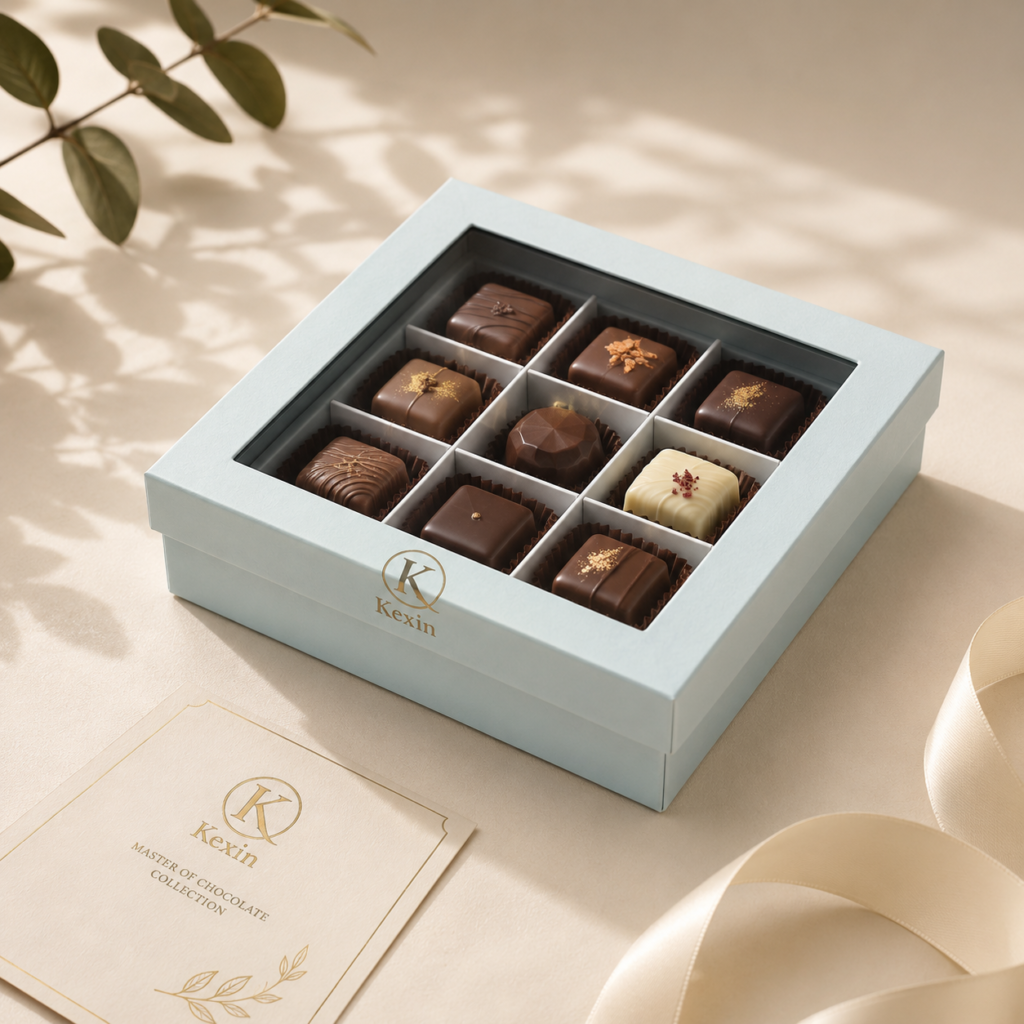 Minimalist luxury chocolate box