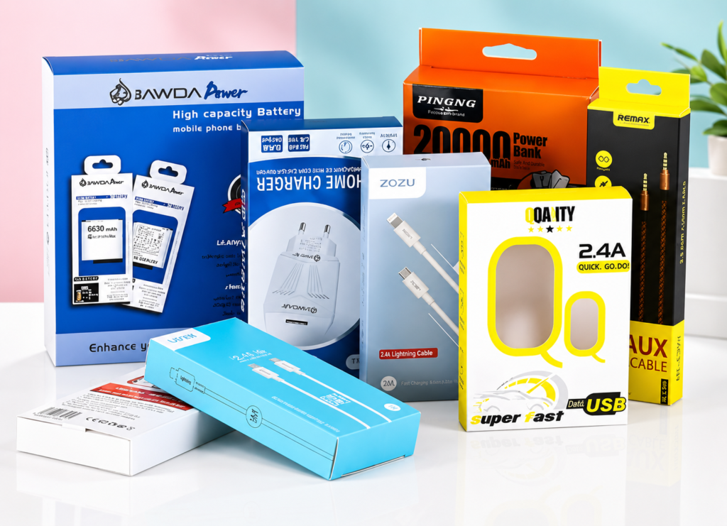 Eco-friendly paper packaging for device.