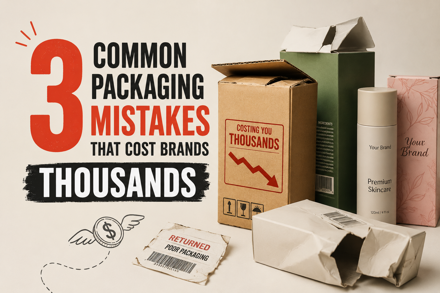 3 Common Packaging Mistakes That Cost Brands Thousands (And How to Avoid Them)