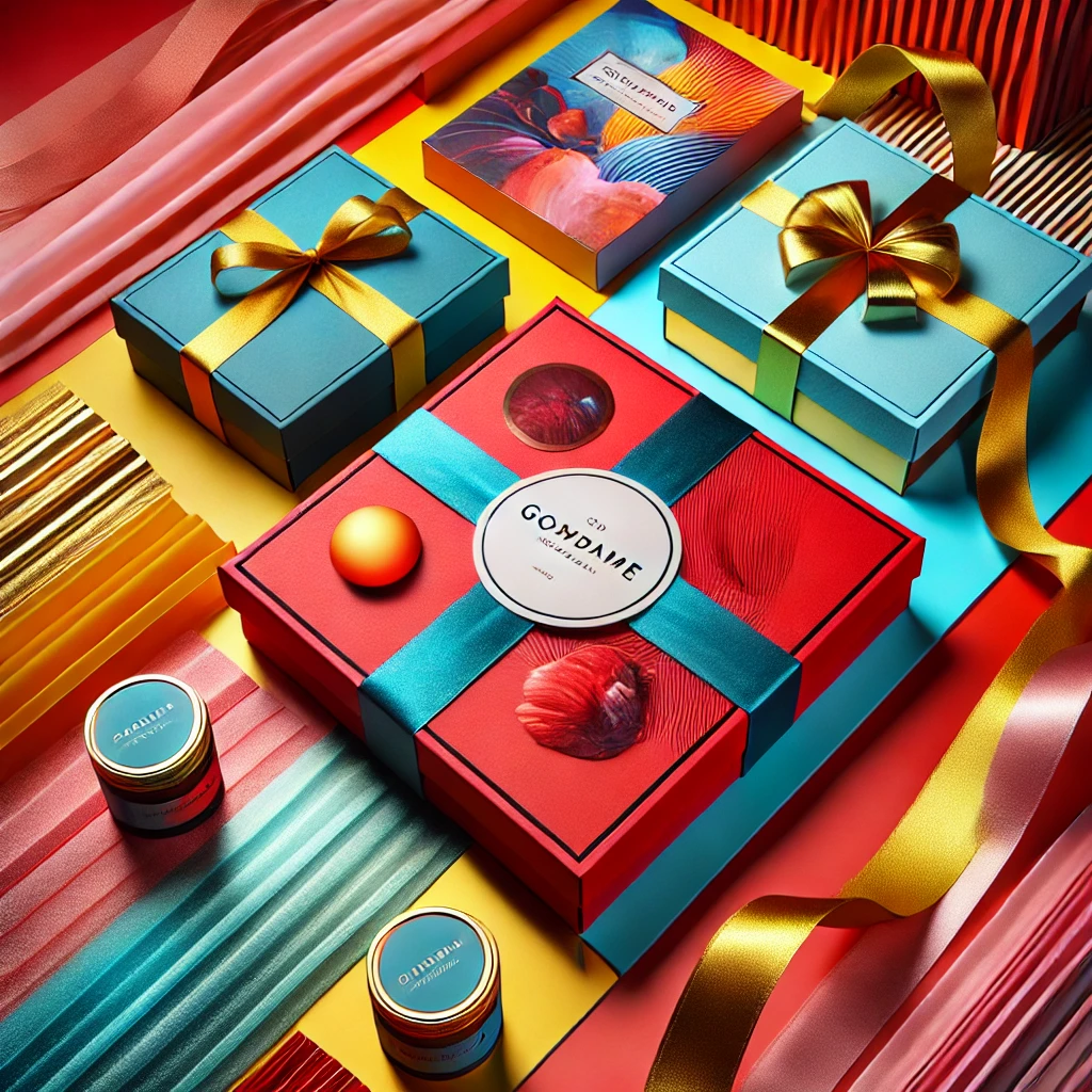 Vibrant color-themed packaging