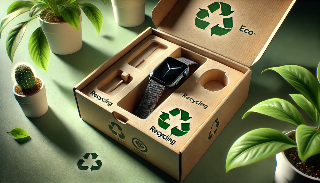 Eco-friendly paper packaging for device.