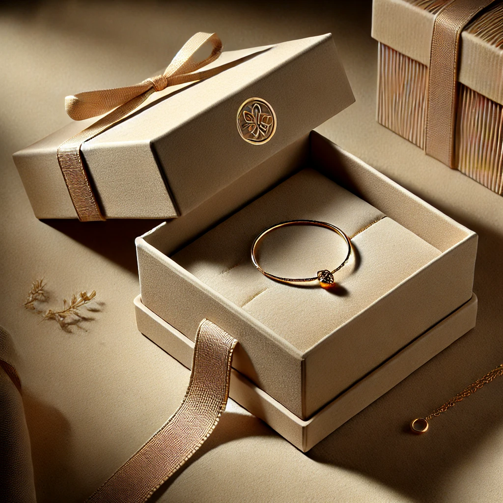 Sustainable paper jewelry box