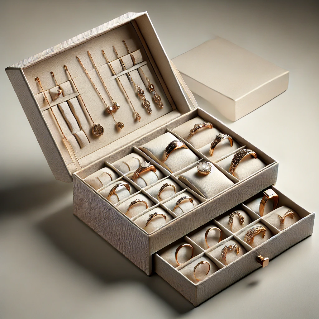 Space-efficient jewelry box