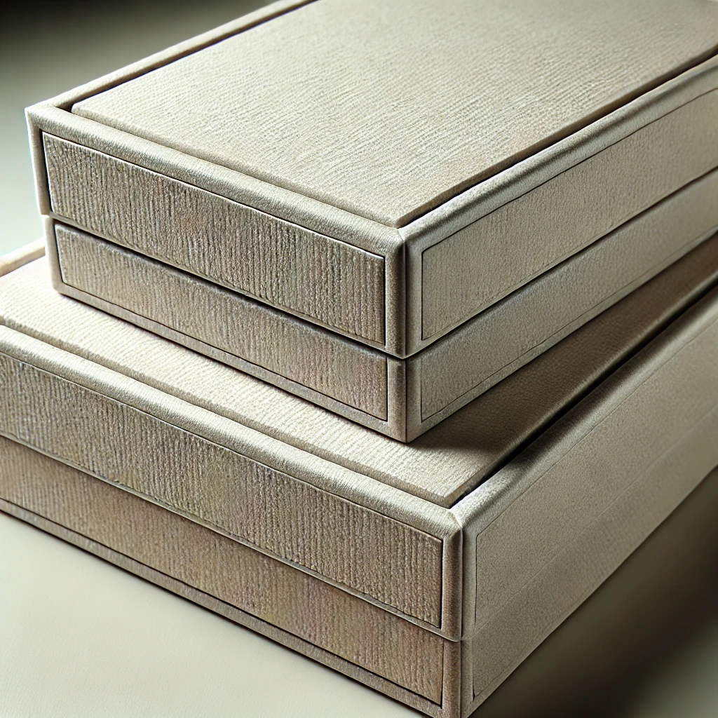 Textured paper jewelry box