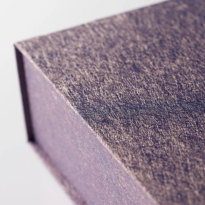 Textured perfume box with flowers