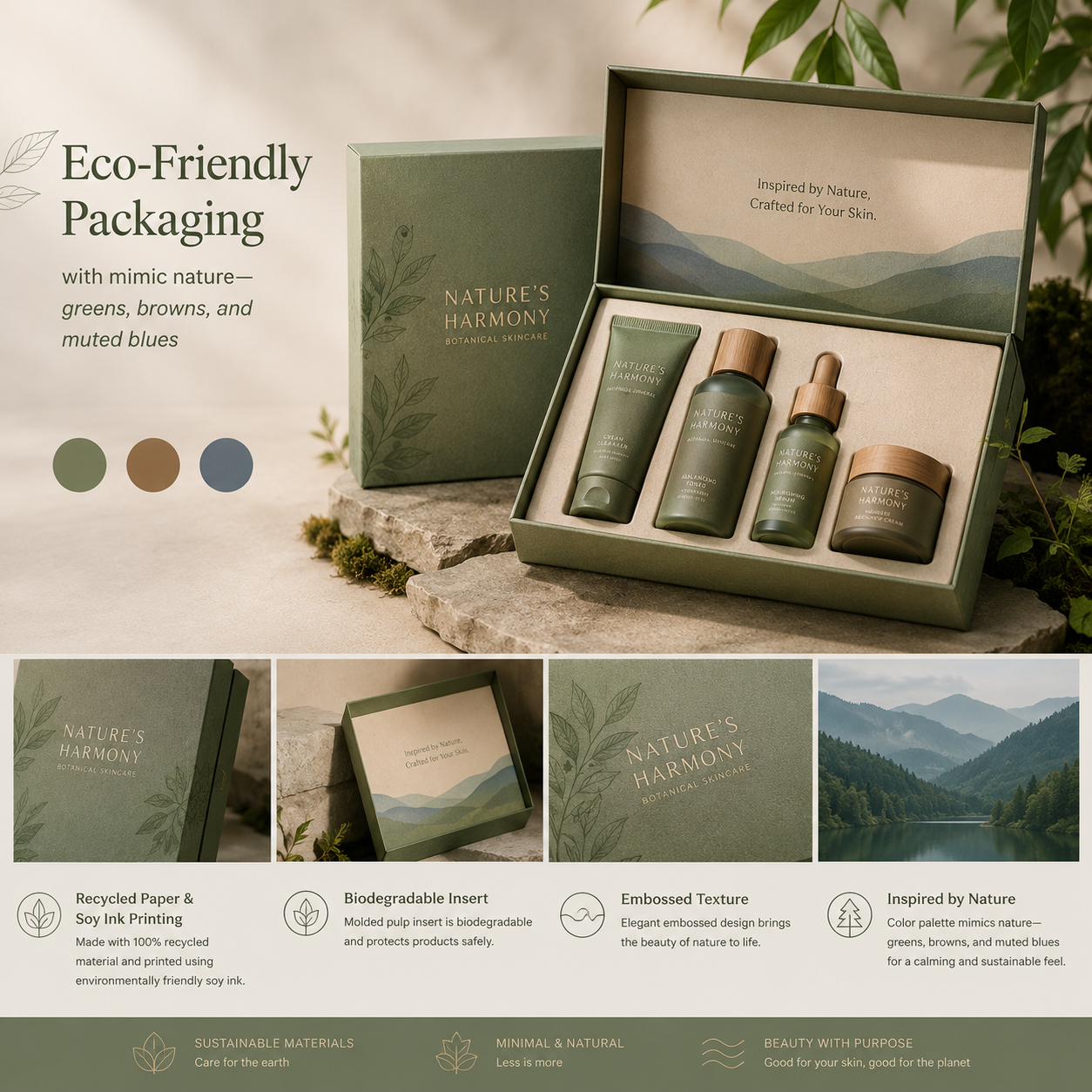 Eco-friendly cosmetic packaging