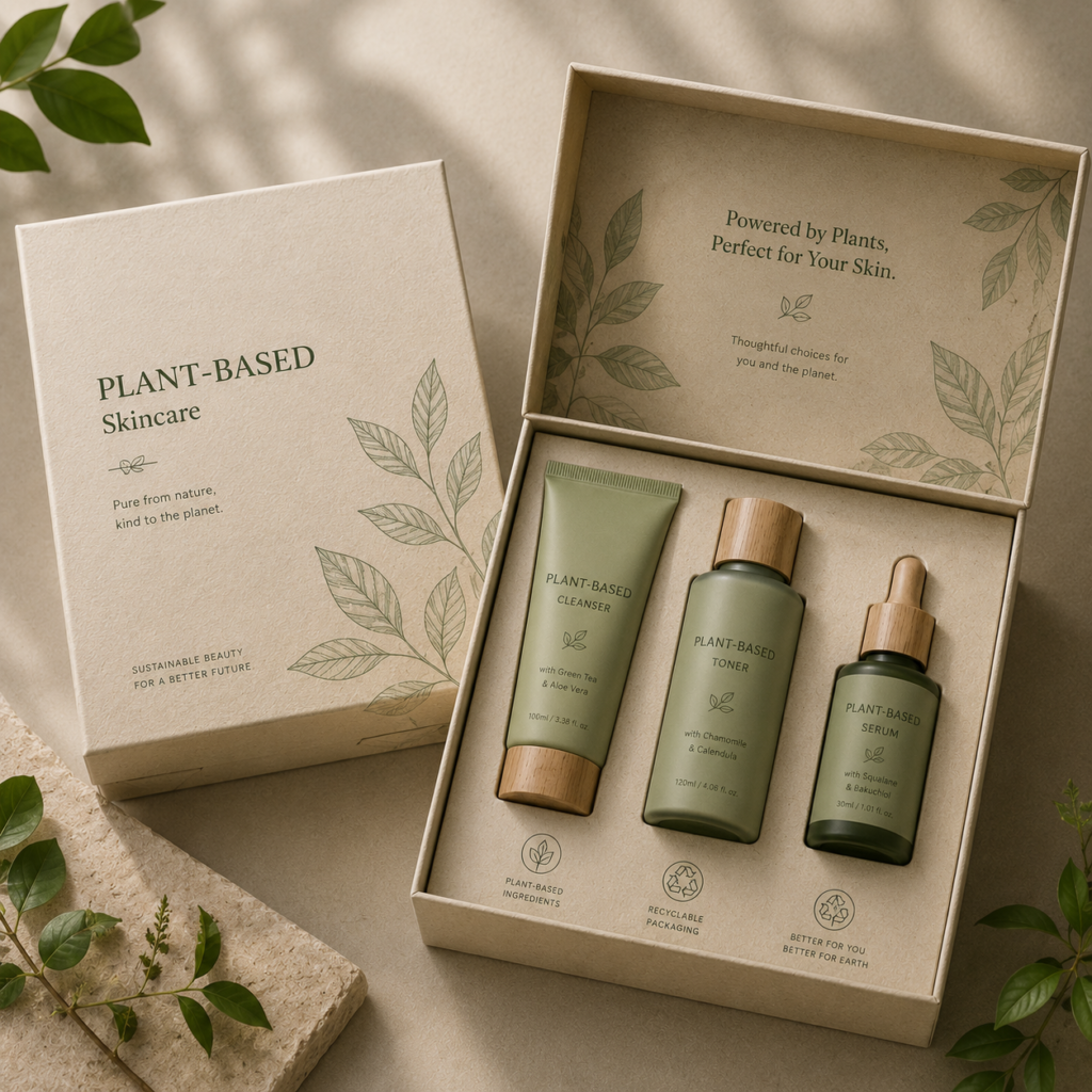 Plant-based cosmetic packaging