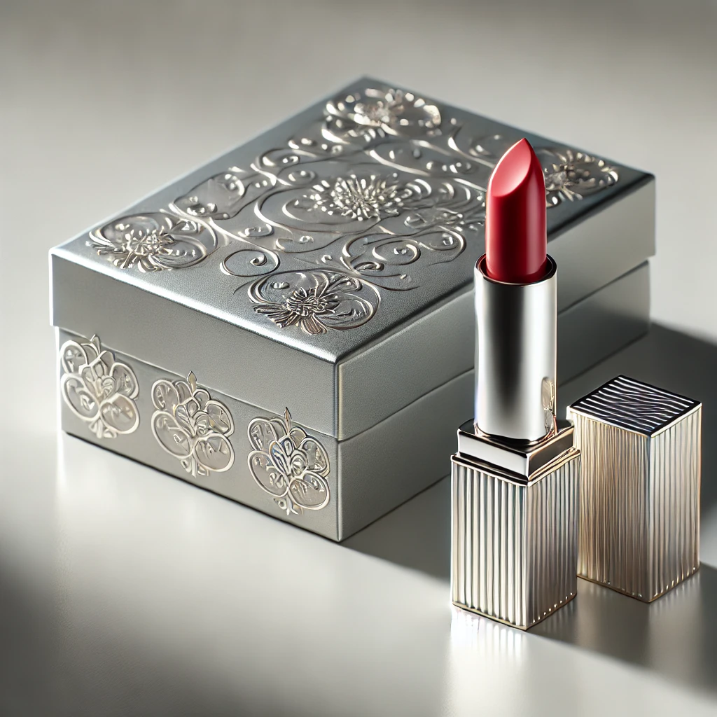 Luxurious cosmetic box close-up