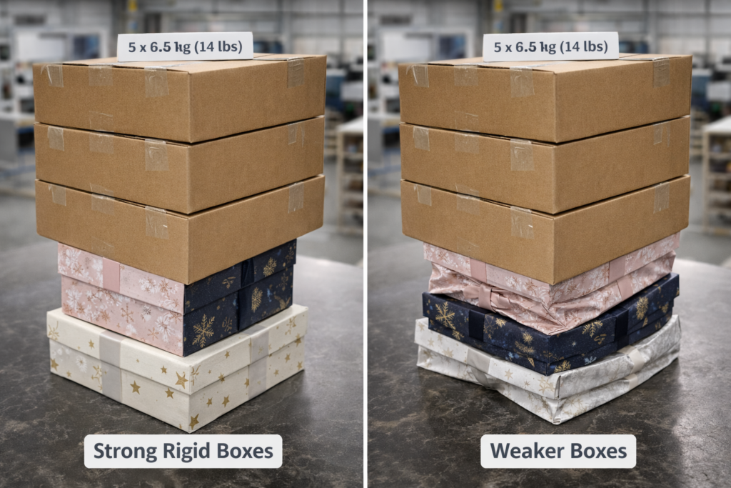 Gift box strength test