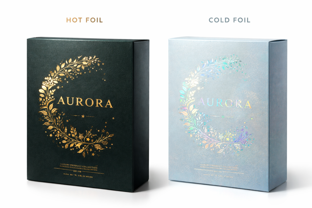 Hot versus cold foil