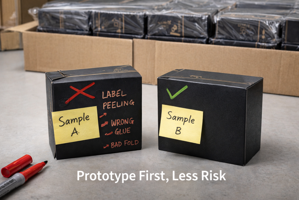 Packaging prototype testing stage