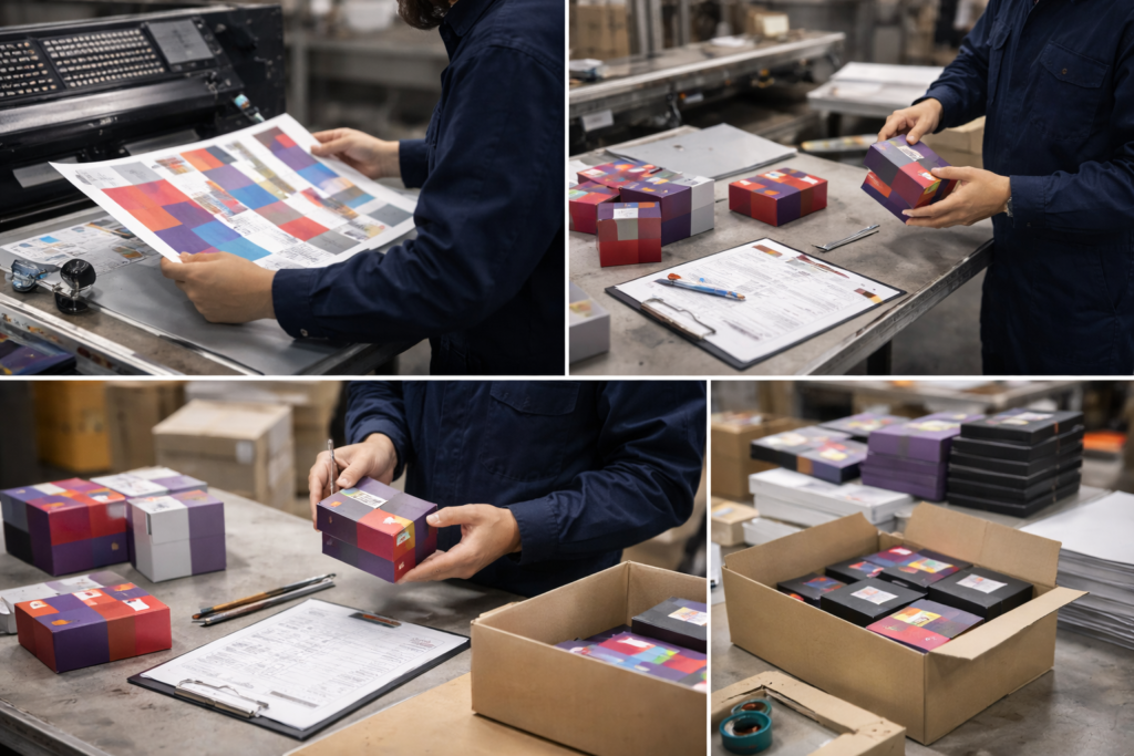 Factory packaging quality control