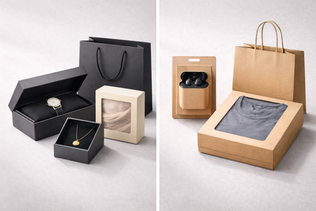 Luxury versus practical packaging