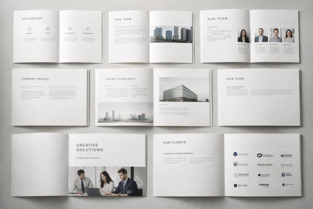 Typography with white space