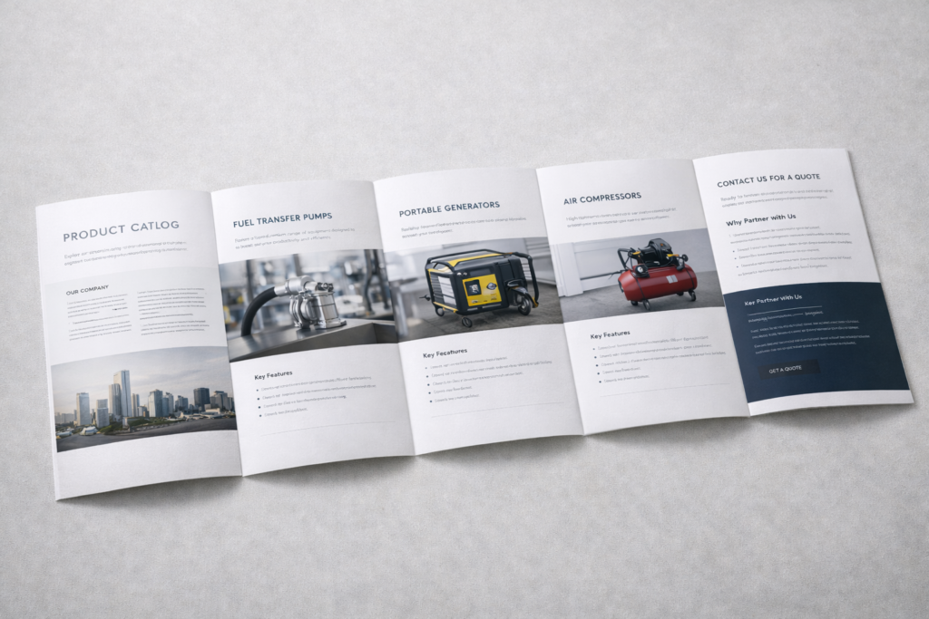 Consistent catalog page design