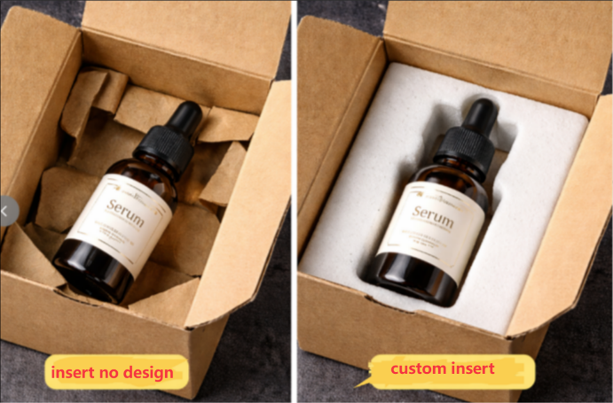 Internal packaging insert design
