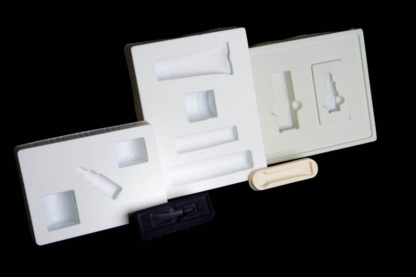 Flocked packaging design details