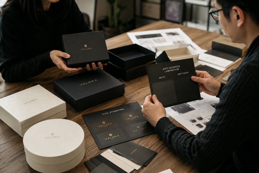 Packaging sample approval meeting