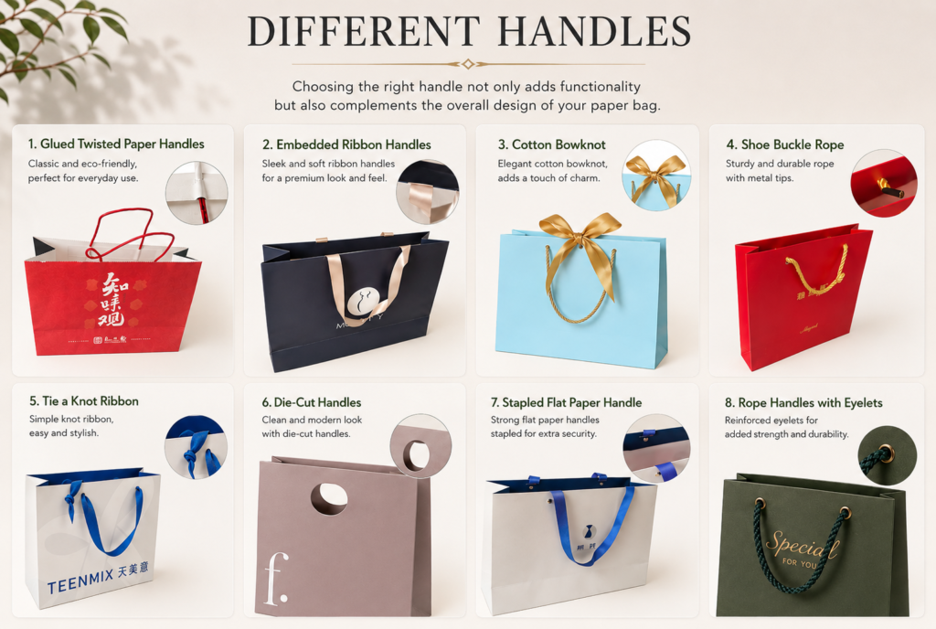 Different Handle of Paper Bag 