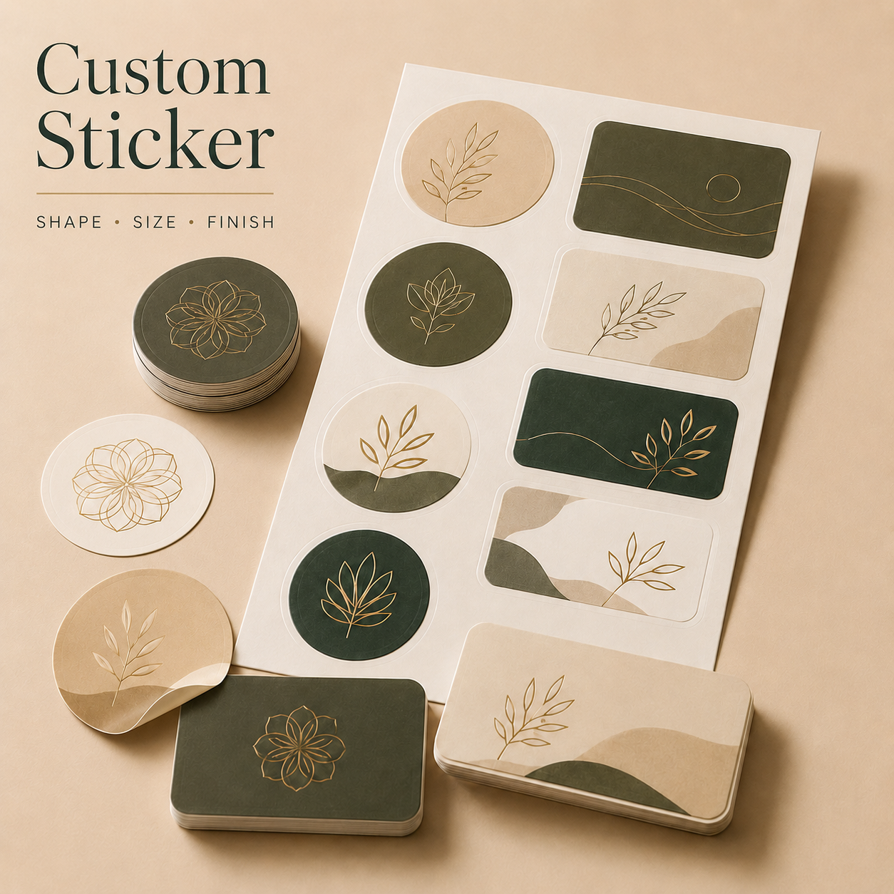 Custom logo stickers
