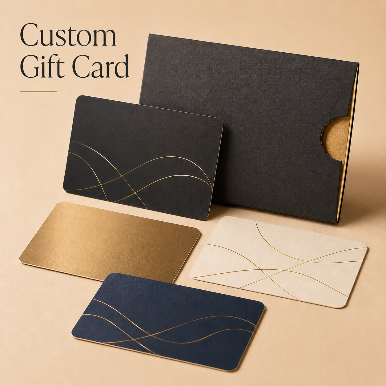 Custom printed gift cards