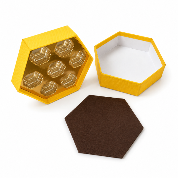 Custom Hexagon Chocolate Gift Boxes