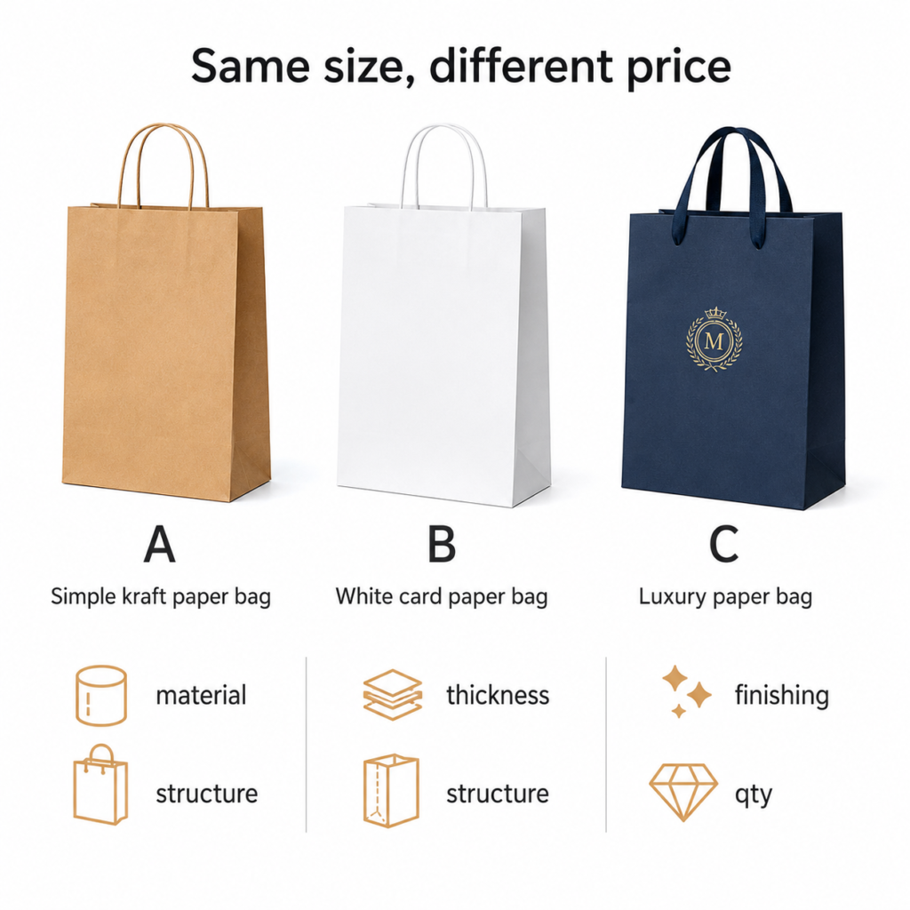 Custom Paper Bag Pricing 
