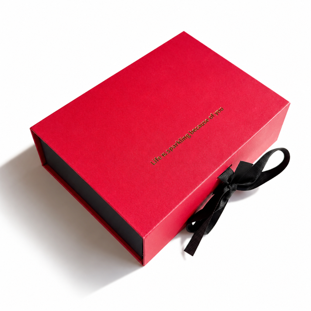 custom double compartment magnetic gift box
