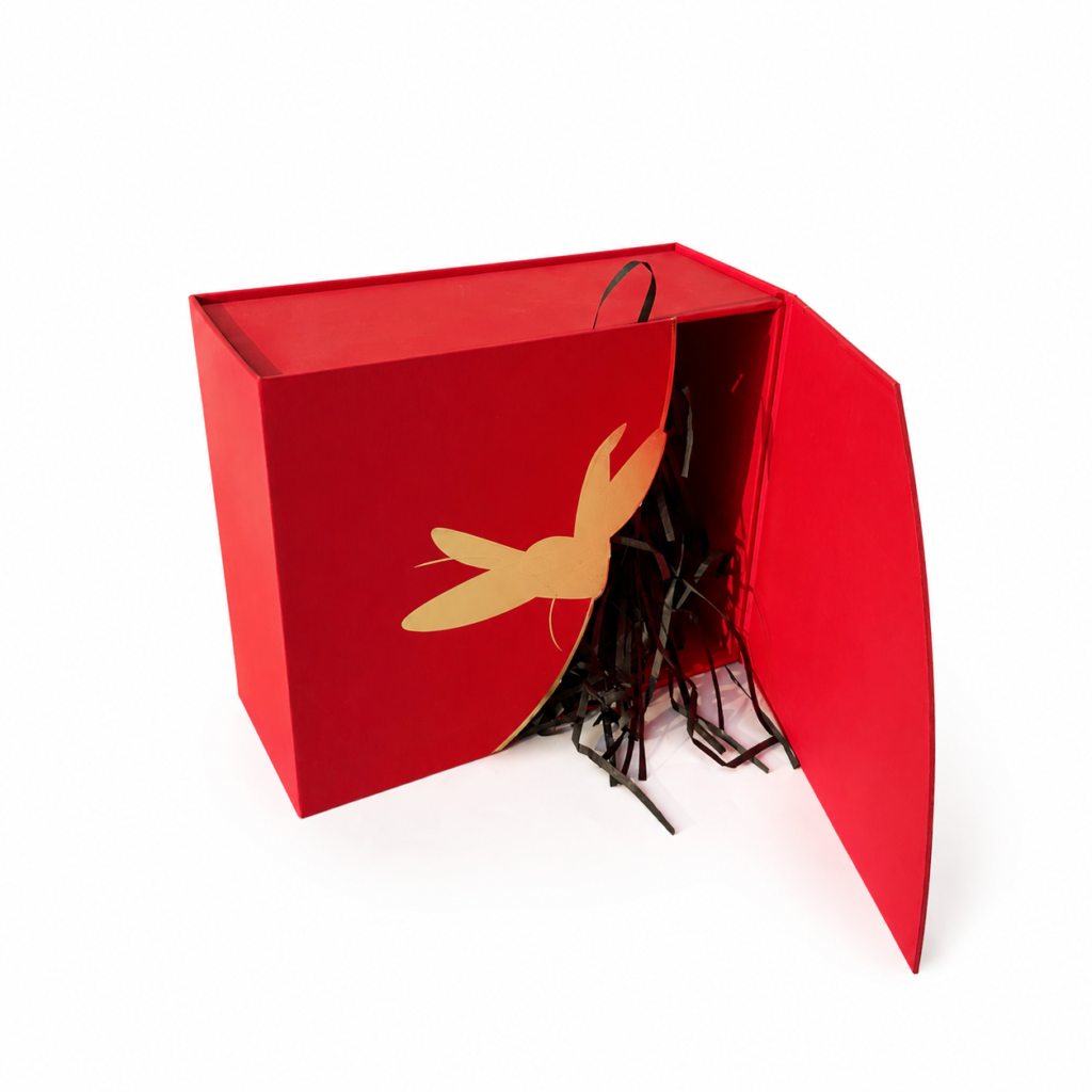 Custom PR gift box with double door opening structure for luxury product presentation