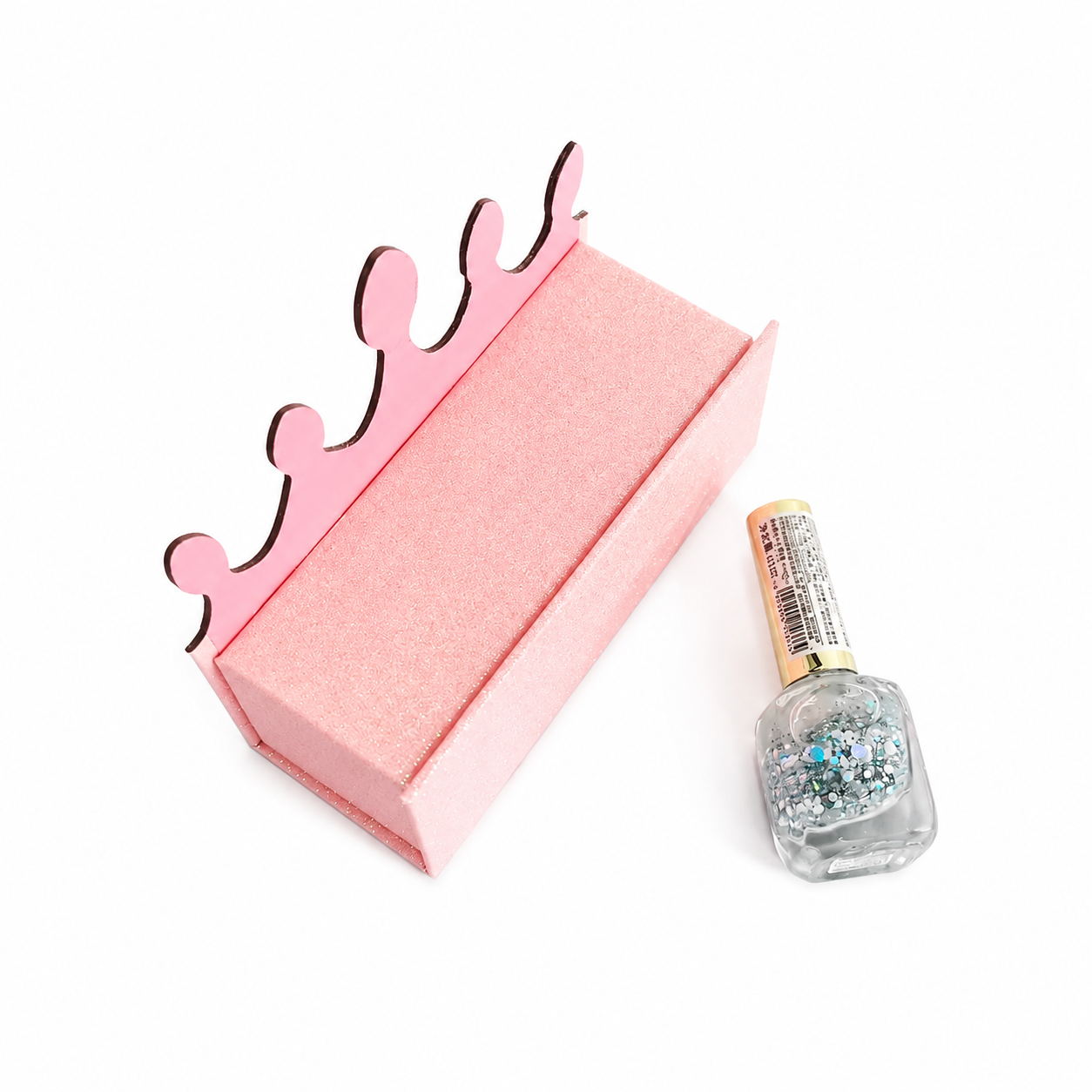 Custom Crown Shape Glitter Gift Box