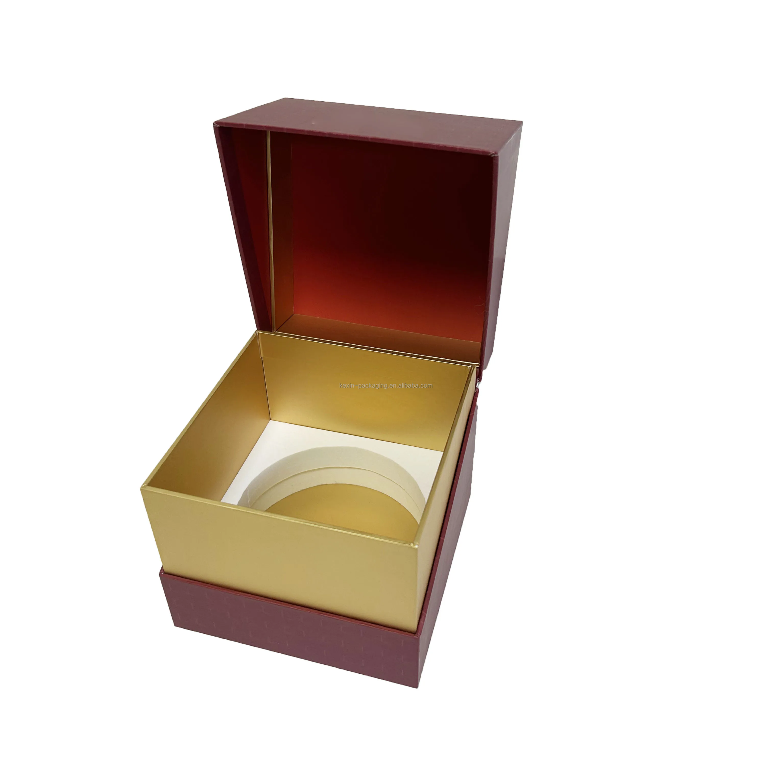Gold interior candle presentation