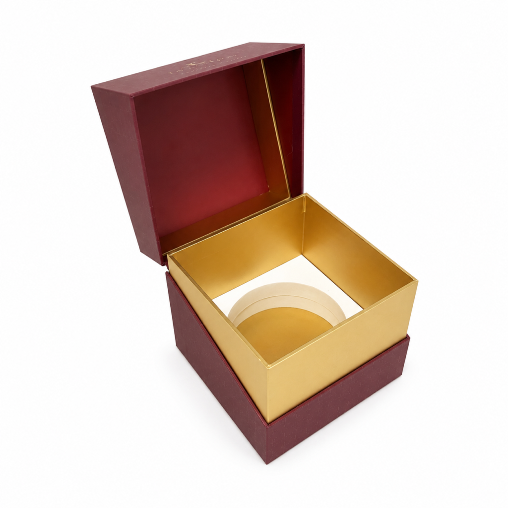 Red luxury candle gift box