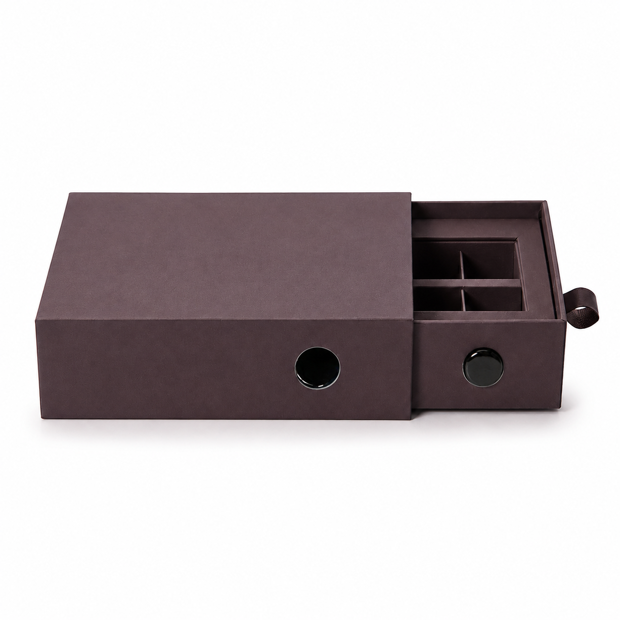 Custom compartment insert inside a child-resistant drawer box