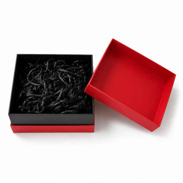 Custom luxury lid and base gift box with premium rigid cardboard construction