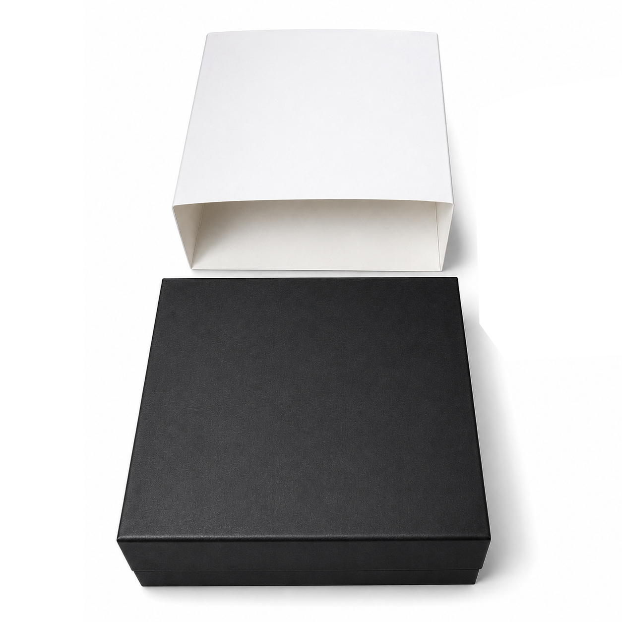 Premium tie packaging box with custom compartments and outer sleeve